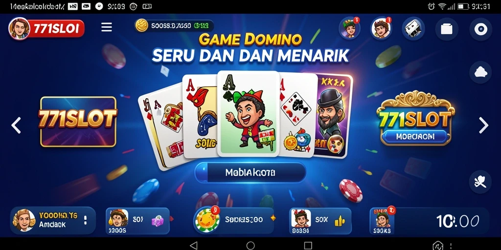 Screenshot utama gameplay 171SLOT menampilkan keseruan bermain domino.