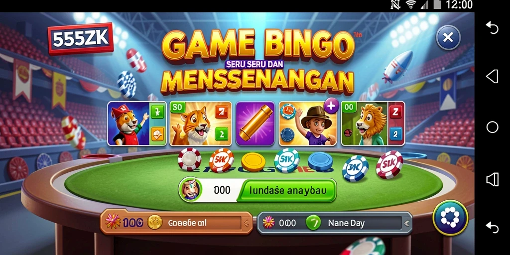 Tampilan gameplay Bingo yang menarik dan interaktif di 555ZK.