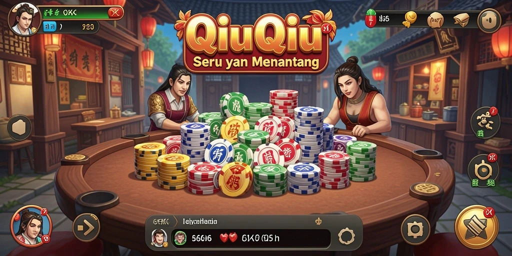 Tampilan gameplay menarik dari permainan QiuQiu 66K.