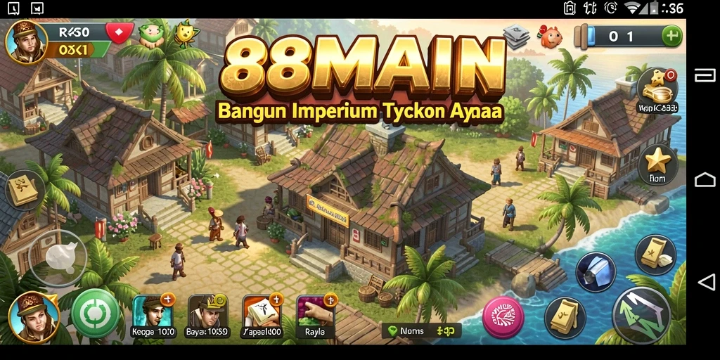 Menampilkan gameplay seru dalam 88MAIN yang menantang.