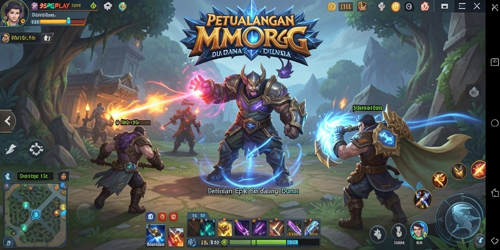 Screenshot gameplay 95PGPLAY dengan aksi pertempuran seru dan grafis menawan.