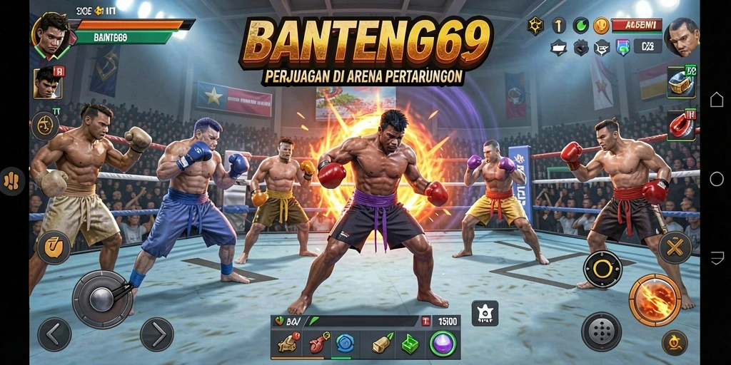 Tampilan gameplay BANTENG69 yang penuh aksi dan seru.