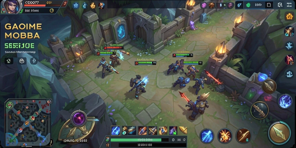 Tampilan gameplay seru dan strategi tim di COO77.