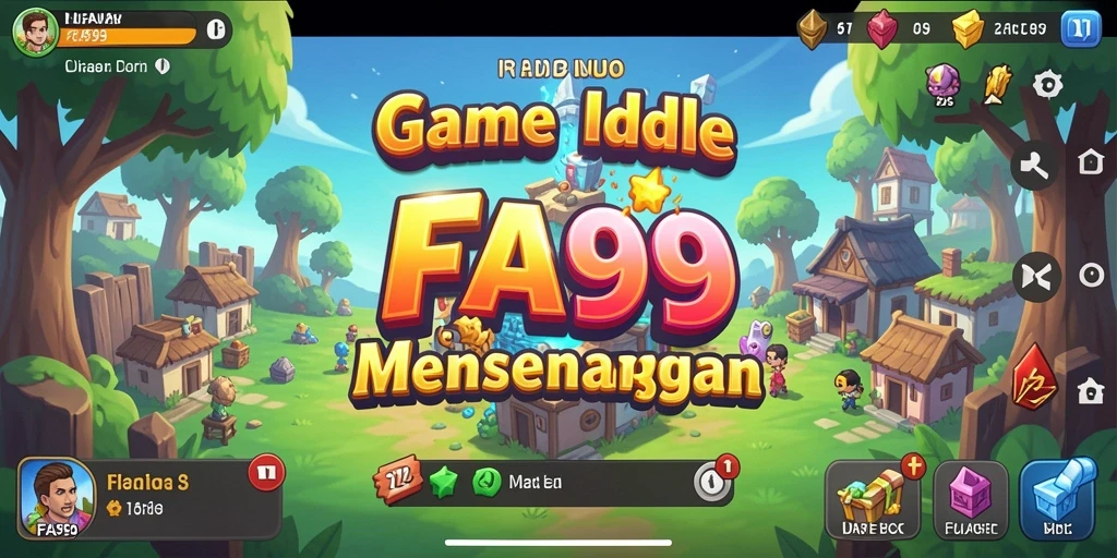 Screenshot FA99 menampilkan gameplay yang menarik dan santai dari game Idle.