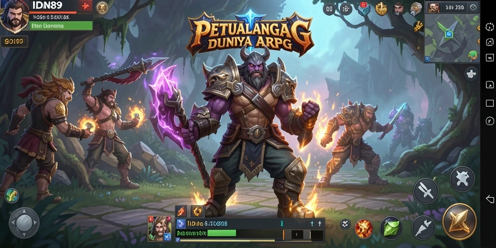 Tampilan gameplay ARPG yang menegangkan dan menakjubkan.