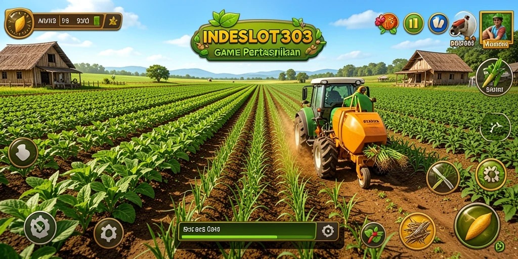 Screenshot <strong>INDESLOT303</strong> menampilkan gameplay bertani yang dinamis dan menarik.