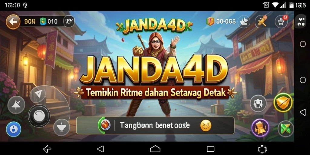 Screenshot JANDA4D menampilkan gameplay yang seru dan penuh warna.