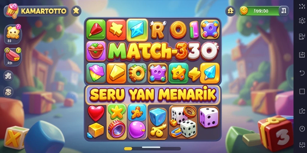Tampilan gameplay seru KAMARTOTO yang menantang di setiap level.