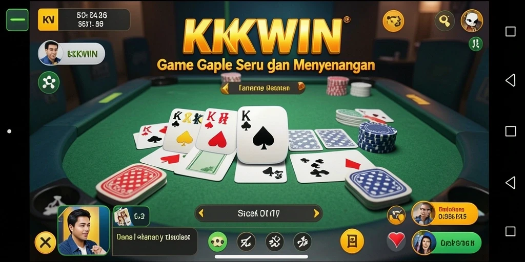 Screenshot gameplay Gaple yang menarik dan seru.