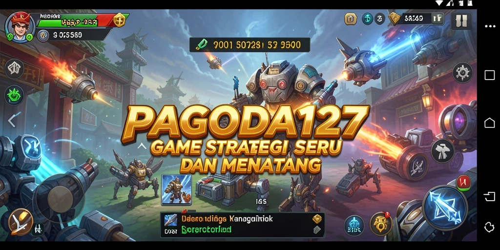 Tampilan gameplay <strong>PAGODA127</strong> dengan pertempuran strategi yang mendebarkan.