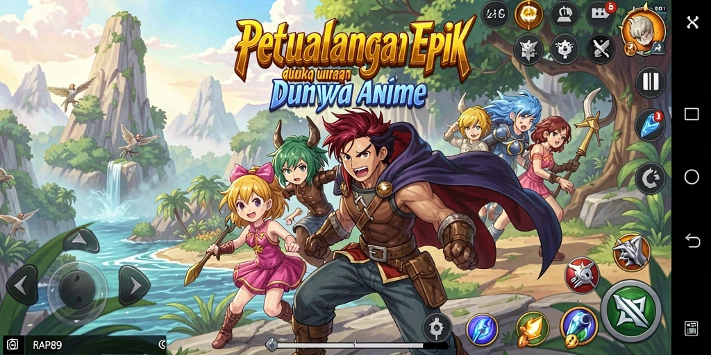 Menampilkan gameplay seru dan karakter anime yang menarik.