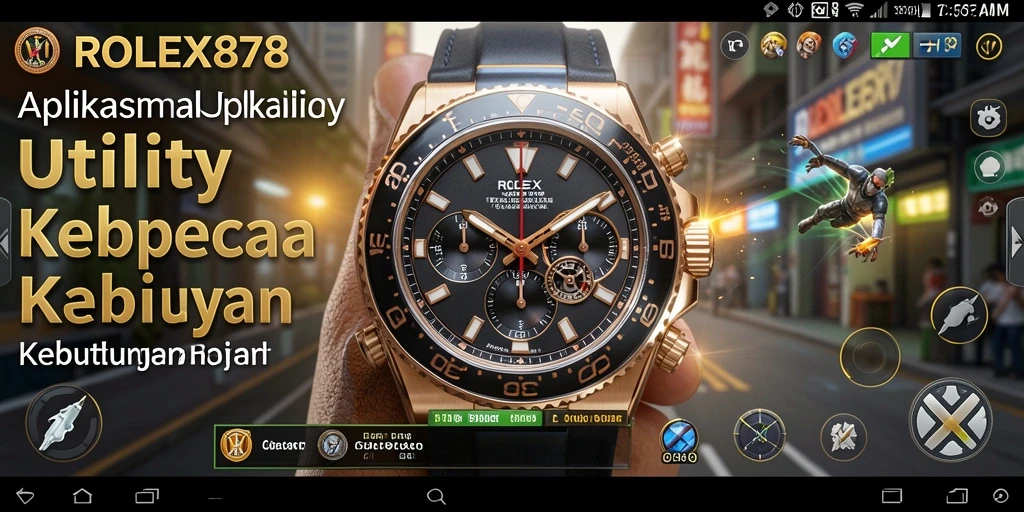 Tampilan antarmuka aplikasi ROLEX878 yang menarik dan fungsional.