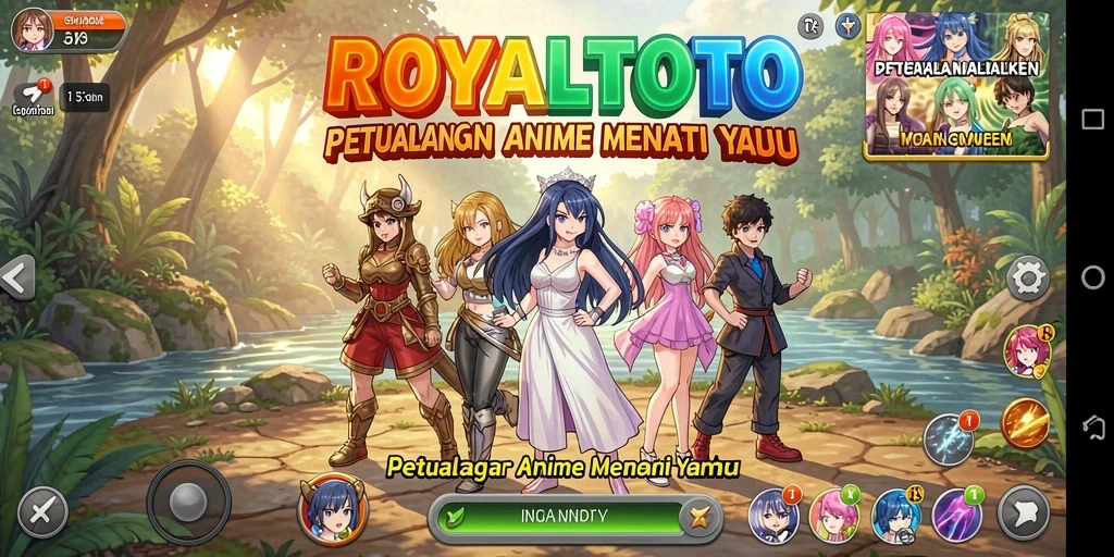 Gameplay seru dari ROYALTOTO dengan karakter Anime yang menawan.