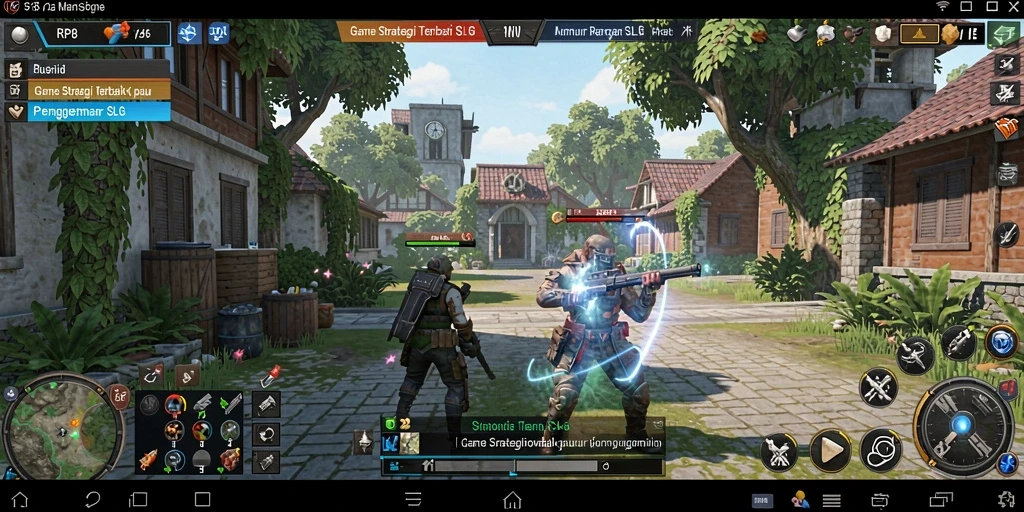 Tangkapan layar gameplay RP8 yang menunjukkan pertempuran strategis.