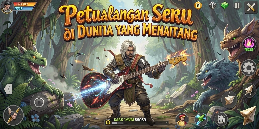 Gameplay S9S9 yang mendebarkan dalam dunia petualangan.