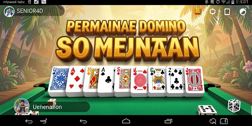 Tampilan gameplay yang seru dalam permainan Domino SENIOR4D.