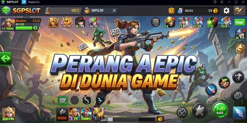 Tampilan gameplay SGPSLOT yang mendebarkan dan penuh aksi.