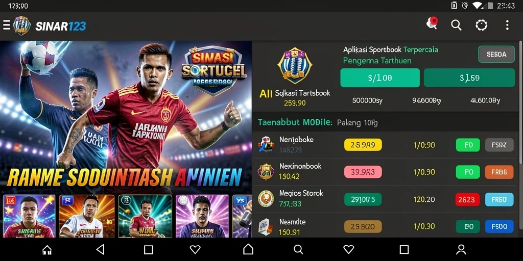 Tampilan gameplay SINAR123 menampilkan berbagai pilihan taruhan menarik.