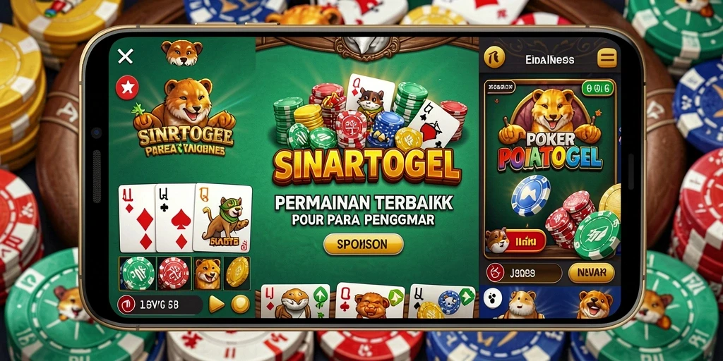 Tampilan gameplay menarik dari SINARTOGEL dengan suasana poker yang menegangkan.