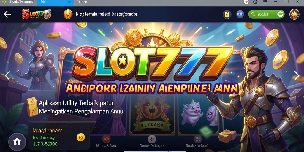 Tampilan antarmuka SLOT777 yang intuitif dan menarik.